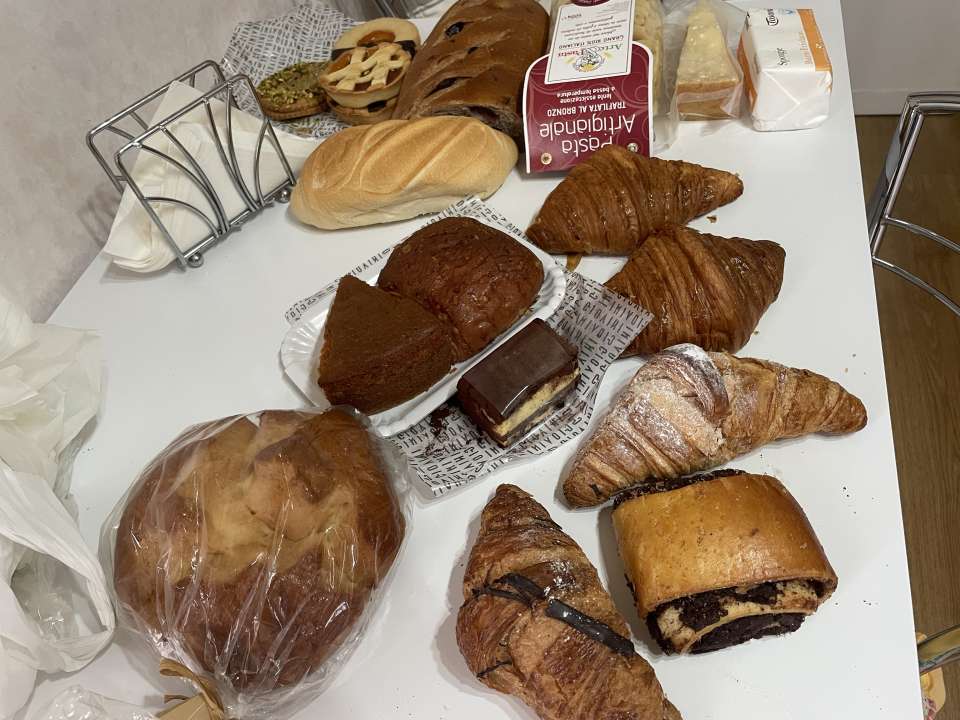 Assorted baked items from Trieste Italy
