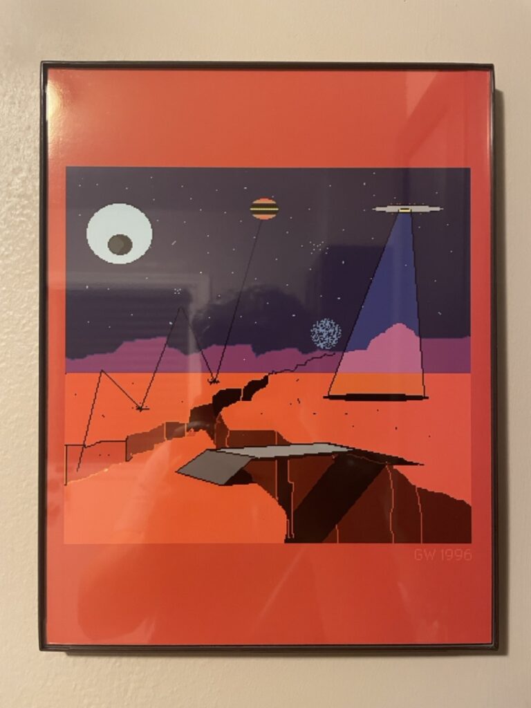 Boing by Gary Winter printed and framed