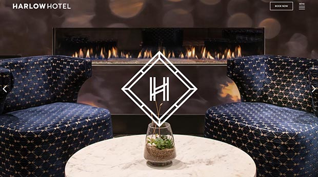 Screenshot of harlowhotelpdx.com website