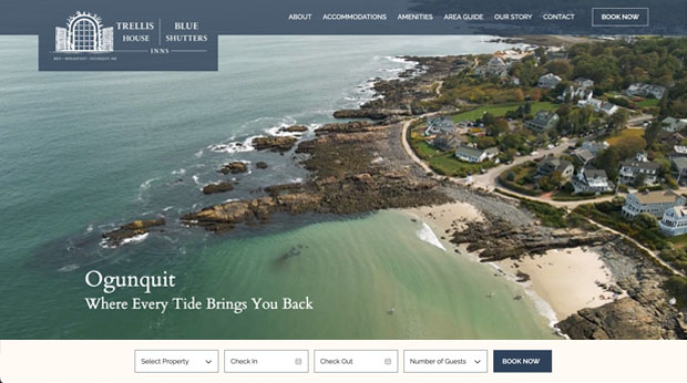 Screenshot of trellishouse.com website